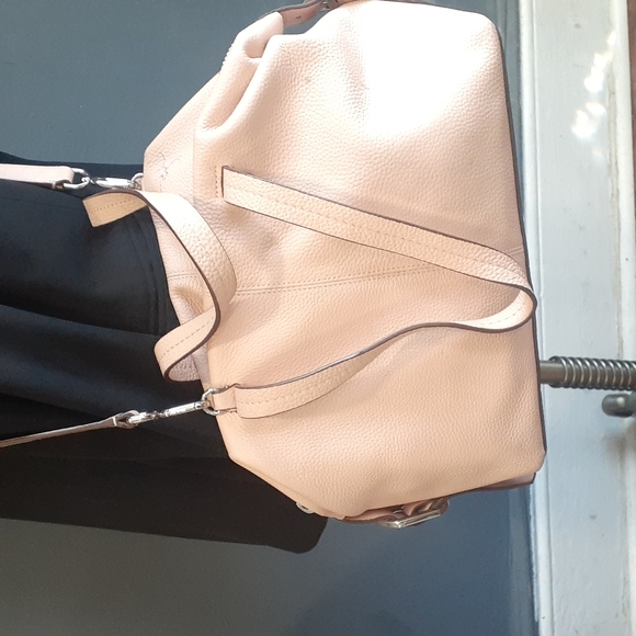 J.crew bristol  pebble pale pink  leather women's  satchel handbag - Picture 5 of 17